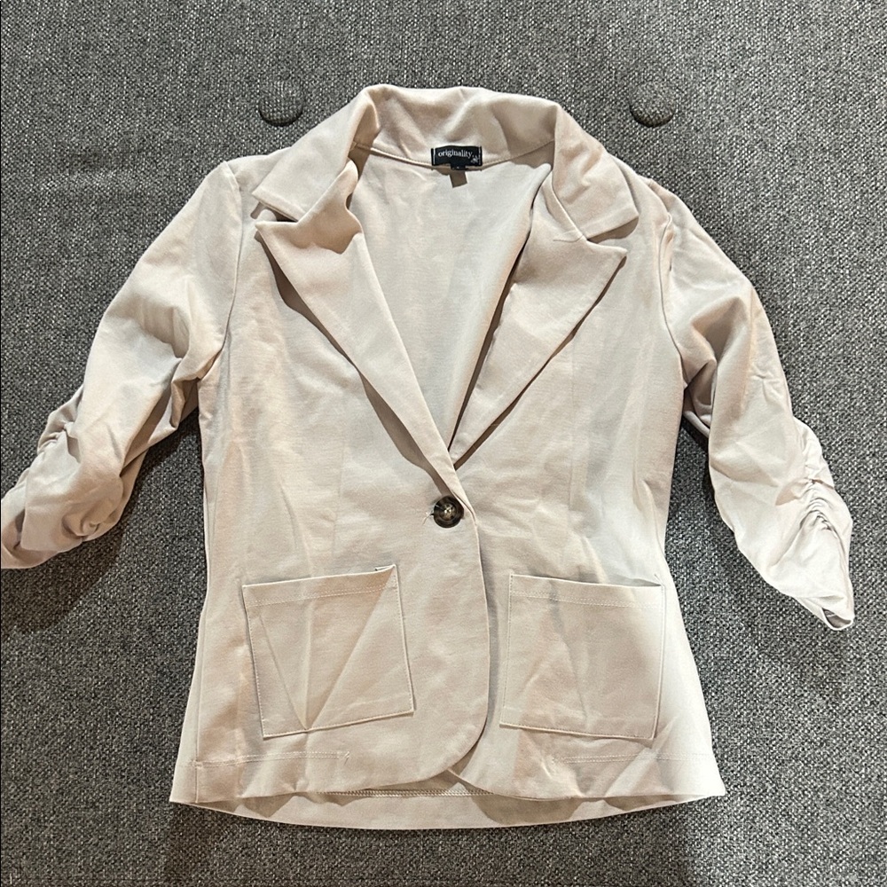 Express Light Beige Blazer Jacket